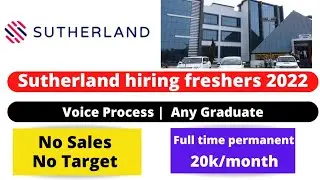 Sutherland hiring freshers 2022 | latest job vacancy | recruitment 2022 | jobs in bhopal