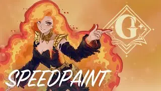 Редизайн Мавуики из Genshin Impact | Speedpaint Fantasy AU