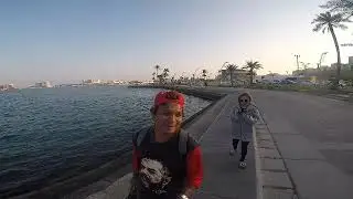 Let's go to the first fishing corniche doha city..