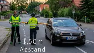 &Uuml;berholen von Radfahrern und Mindestabstand im Oedemer Weg L&uuml;neburg