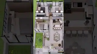 PLANO DE CASA 1 PISO CON 3 HABITACIONES #arquitectura #architecture #dise&ntilde;o #casa