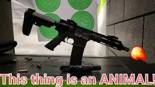 Testing my fixed mag ar style Pistol | it's rowdy | 4k60