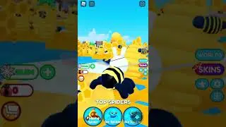 Bunny Piggy as a Bee Spider in Be a Spider Tycoon in Roblox