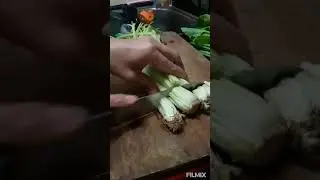 ASMR Cutting Skills Celery Roots Fresh Vegetables for Cooking Oddly Satisfying #shorts #video #viral
