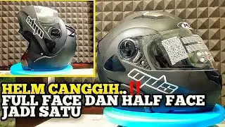 HELM MODULAR MURAH, FULL FACE DAN HALF FACE DALAM SATU HELM, MDS PRO RIDER , ADVENTURE TOURING