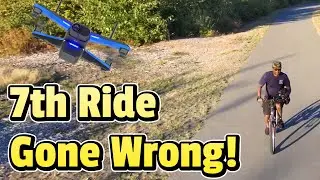 Everything Went Perfect&hellip; Until the Drone Battery DIED 🚲🔋