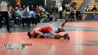 125lbs Marcello Milani (Cornell) vs Sulayman Bah (Columbia)