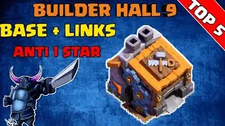 Builder Hall 9 | TOP 5 BASE + LINKS | WORLD RANKING BASES | CrazyAsh Gaming