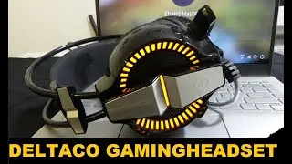 Deltaco  GAM-025 Gaming Headset with Vibration Unboxing & Sound Test