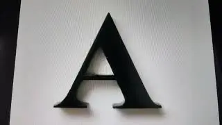 LETTER A painted metal letters 30mm high by 3mm thick