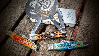 Case Amber Bone CS Stockman and my 63032 Collection 