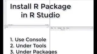 Install R package in R studio