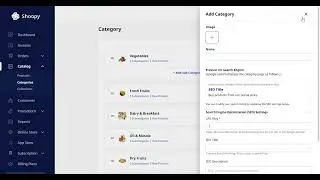 4.2 Shoopy Catalog - Categories | Shoopy Business App's Web Dashboard