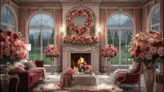 Rain, Thunder + Lightning on a Peaceful Valentines Evening - Mystic Shores, Ambience, Roses, Rain