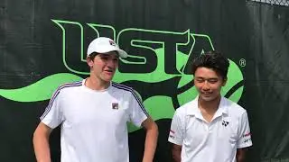 2019 USTA Boys' 16 Doubles Champions - Benjamin Kittay and Hugo Hashimoto