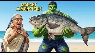 HULK Catches Mega Fish| HULK Strength vs Ocean Fish|