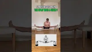 Stretches to unlock side split using chairs ✅ #health #flexibility #mobility #stretching #yoga #wtf