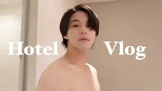 【Vlog】ホテルステイで、ナイトルーティーン🌛今日も深夜にラーメンとお菓子爆食🐷