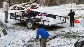 Winter Storm Cleanup: Clearing Fallen Branches & Fixing Pet Fence with My Sons | The Unfinished Path