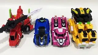 Miniforce Pixelpower Four Combine 볼트봇 루시봇 새미봇 맥스봇 4단 합체 픽셀 하이퍼킹 변형 합체 모음