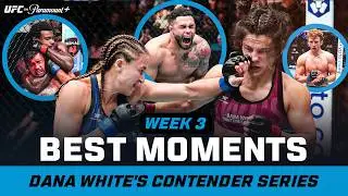 Best Moments from Dana White's Contender Series Week 3 | Highlights & Contracts