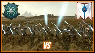 Can Archer Spam Win The Day? | High Elves vs Vampire Coast Multiplayer Battle - TW: Warhammer 2