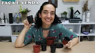 3 ideias para GANHAR DINHEIRO com ARTESANATO -com vasinhos ou copinhos de iogurte