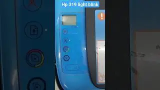 Hp ink tank 319 printer paper and cartidge light blinking still problem solved 100% ✅️  #short