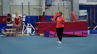 Connected Front Handsprings featuring Coach Mary Lee Tracy #gymnastics #gymnast #tumbling