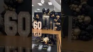 Elegant Black and Gold Balloon Backdrop For My Client&rsquo;s Event
