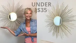 How to DIY Sunburst Mirror | LaurinKDesign