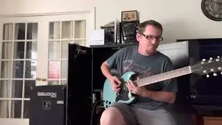 2020 inspired by Gibson epiphone sg Pelham blue