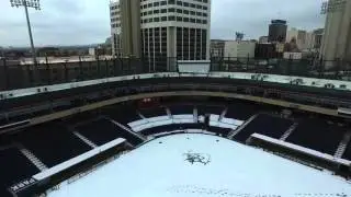 Drone Footage of Snow Covered Reno Aces Ballpark!