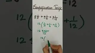| Mixed Fraction Trick | Fast simplify trick | Simplification Trick  hindi | #Shorts #simplification