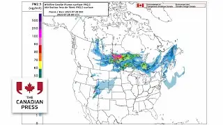 Large swath of wildfire smoke moves over Prairies, then hits Ontario, Quebec and Atlantic Canada