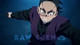 Genya VS Hantengu Raw Scenes (Demon Slayer)