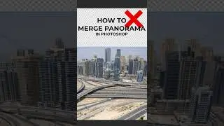 How to merge panorama in Adobe Photoshop 🖼