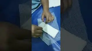 Making a Gauze Pad -A simple technique🏥#shortvideo #youtubeshorts #shortsfeed #medical #hospital