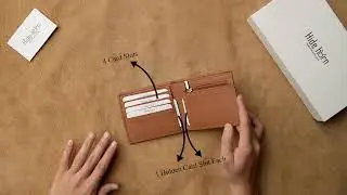 Hide Horn Tan Leather RFID Men's wallet HH370 TN SM M F13B