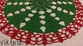 Tutorial - Centrino natalizio parte2 - centro tavola diametro 39 cm