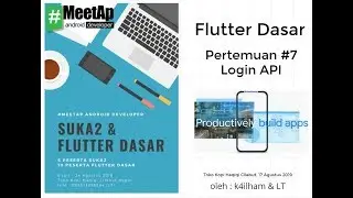 meetAp Flutter week #7- Login Aplications + rest API