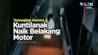 Penampakan Kuntilanak Bonceng Motor Tertangkap CCTV
