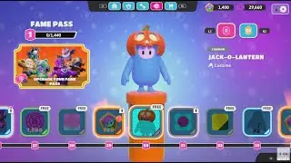 Fall Guys Halloween 2023 Trick or Yeet Fame Pass *All Items*