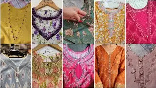 70+ Very Stylish Lace Neck Designs For Summer 2026/New Neck Designs With Laces/Neck design for Eid