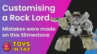 Custom Paint Job on Rock Lords Slimestone | Green Stuff Chrome Paint Review & Toy Restoration