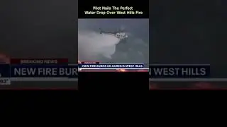 Firefighting Shorts: Pilot Nails The Perfect Water Drop Over West Hills Fire💦💦💦