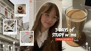 [en/sub] 3 DAYS of STUDY with me✨ | подготовка к экзаменам, искусство | winter edition #1 *aesthetic