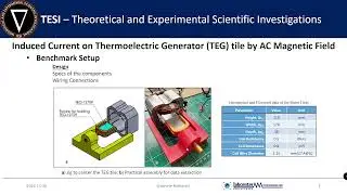 Induced Current on Thermoelectric Generator (TEG) Tile by AC Magnetic Field - PART 1