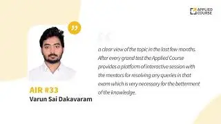 Varun Sai Dakavaram, AIR-33 GATE CS 2020 | GATE APPLIED COURSE(Course Enrolled Student)