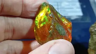 Pedra Opala de Fogo Bruta saiba como é 🔥 | Fire opal